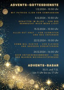 Adventsgottesdienste, 2024, Haßloch, Pfalz, Weihnachten, Heilig Abend, Advent