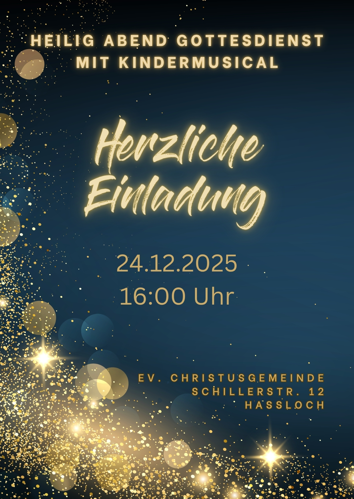 Weihnachtsgottesdienst, 2025, Haßloch, Pfalz, Weihnachten, Heilig Abend, Advent
