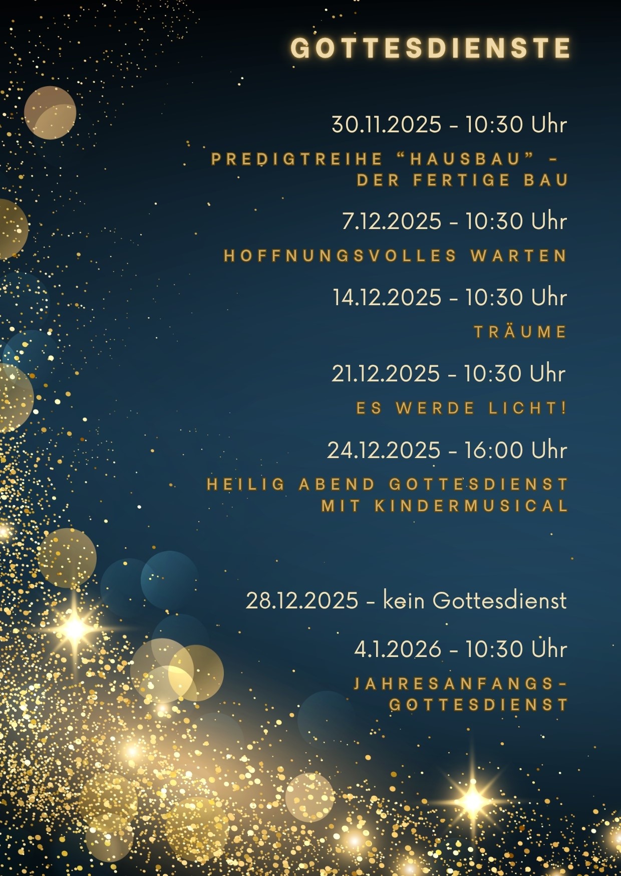 Weihnachtsgottesdienst, 2025, Haßloch, Pfalz, Weihnachten, Heilig Abend, Advent