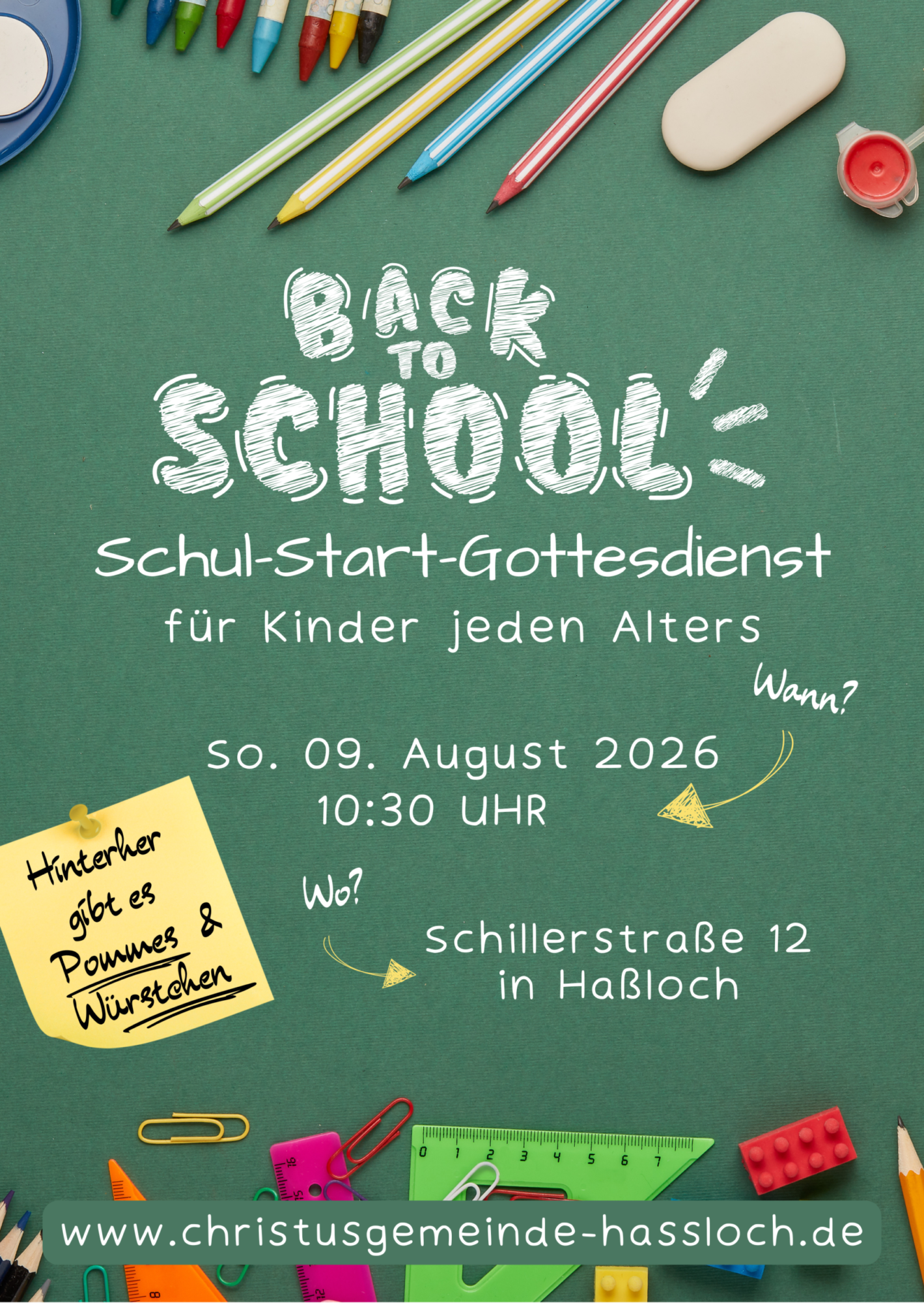 Schule, Gottesdienst, Schulstart, Hassloch, Schulanfang